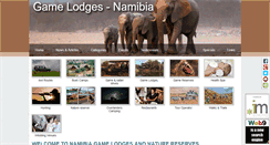 Desktop Screenshot of namibia-game-lodges.com