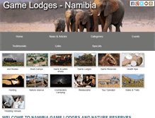 Tablet Screenshot of namibia-game-lodges.com